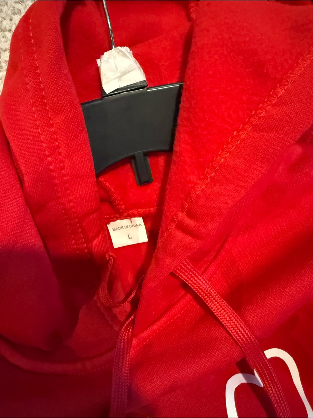 ❤️ Red Heartbeat Graphic Hoodie & Jogger Set | Size L‎ NWOT - Picture 2 of 6